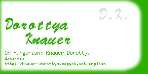 dorottya knauer business card